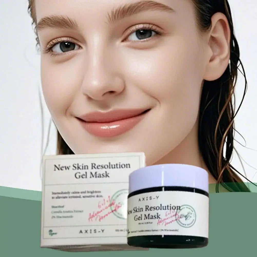 Cooling gel texture of AXIS-Y New Skin Resolution Gel Mask