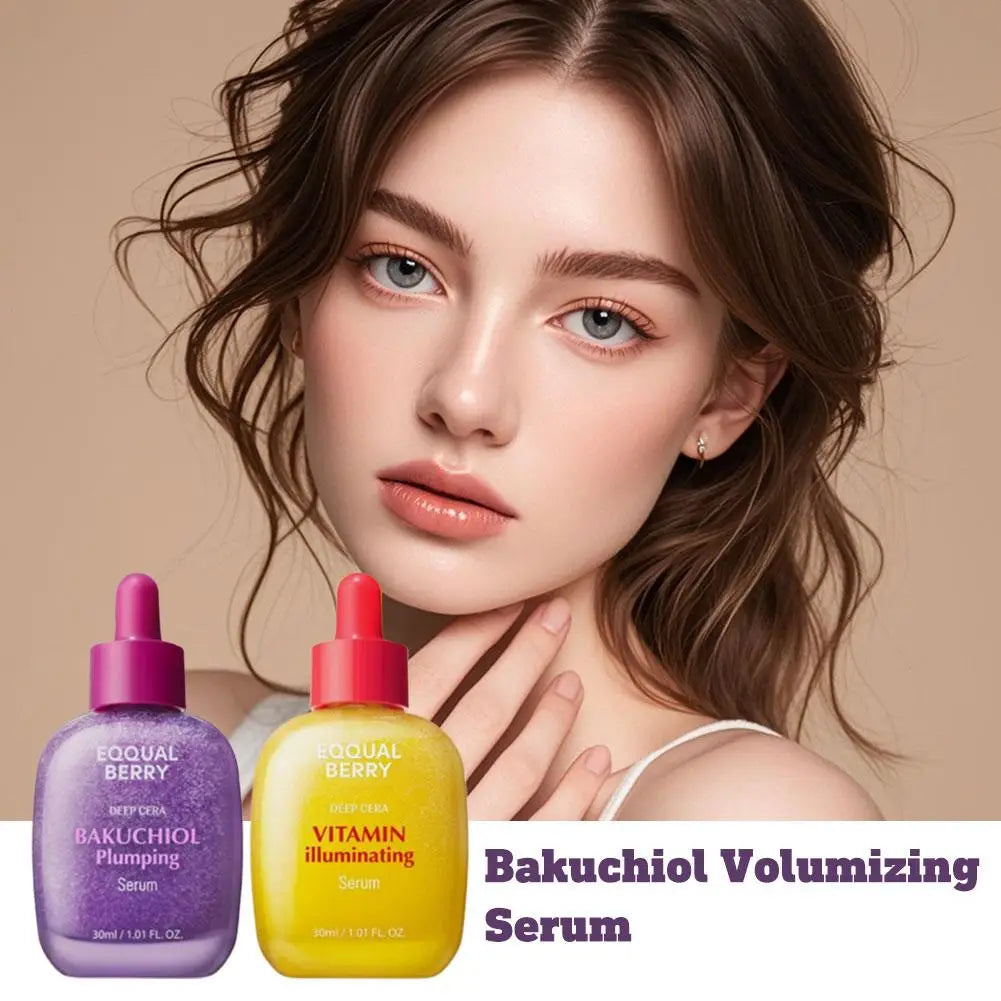 Texture of EQQUAL berry vitamin illuminating serum with lightweight glow finish