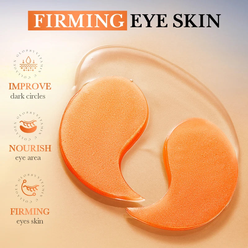 Brightening under-eye patches with Vitamin C