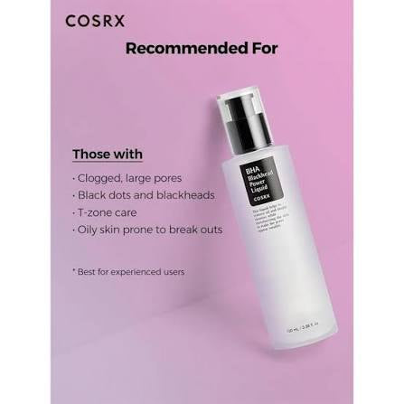 Korean skincare BHA liquid for blackhead removal and smooth skin