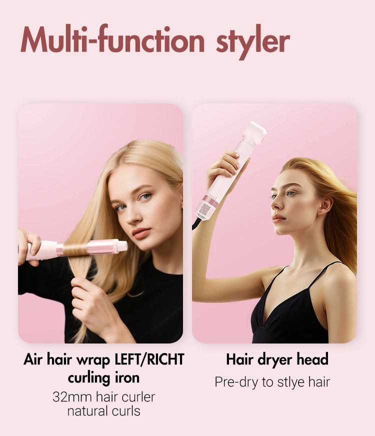 rotating hair dryer brush for smooth and voluminous hair
