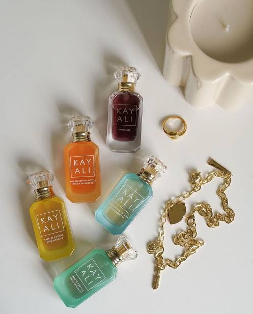 Kayali Eau de Parfum collection showing multiple variants