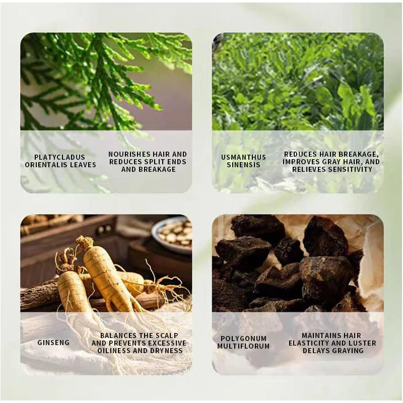 Natural solid shampoo bar seven green ingredients