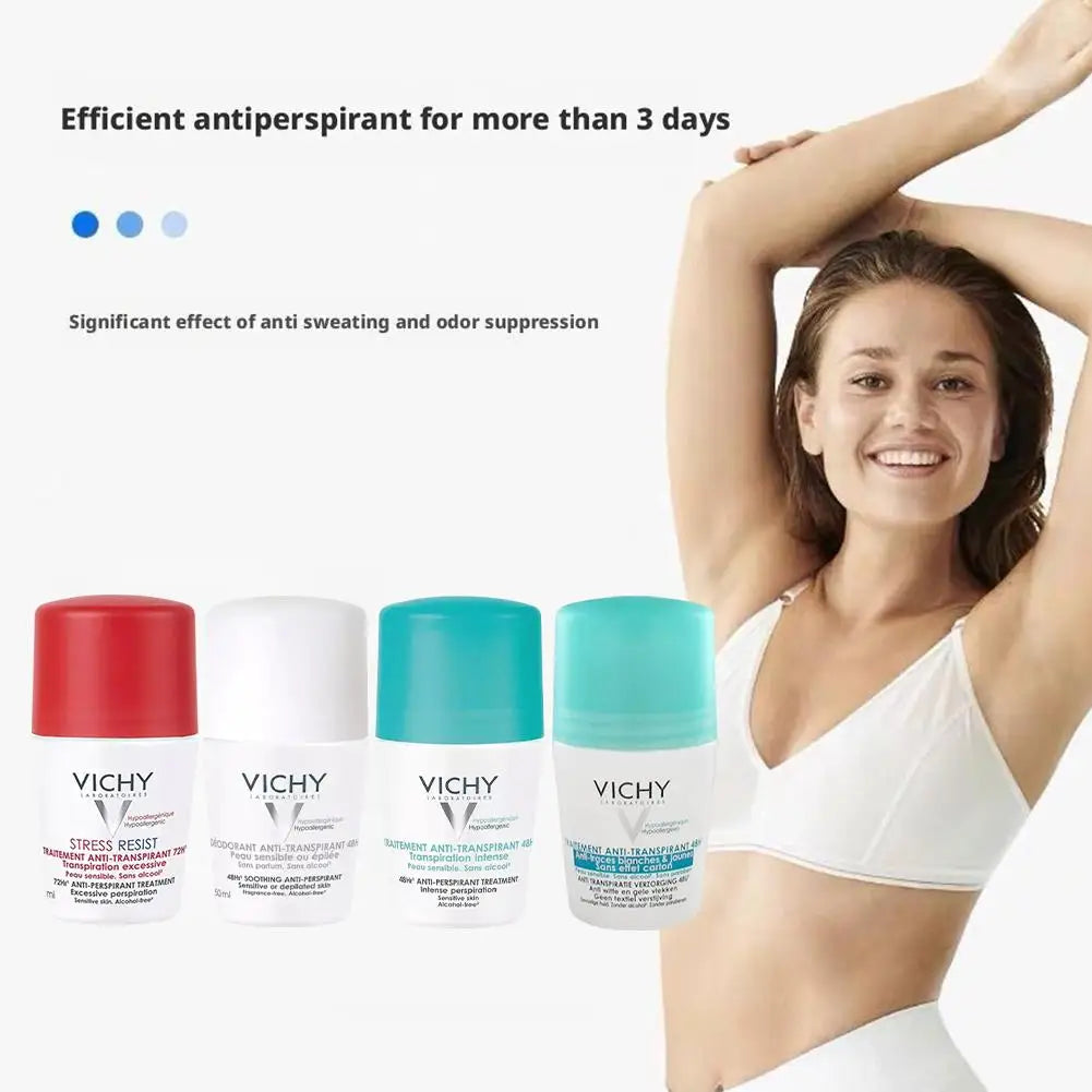 Alcohol-free Vichy anti-perspirant for sensitive skin