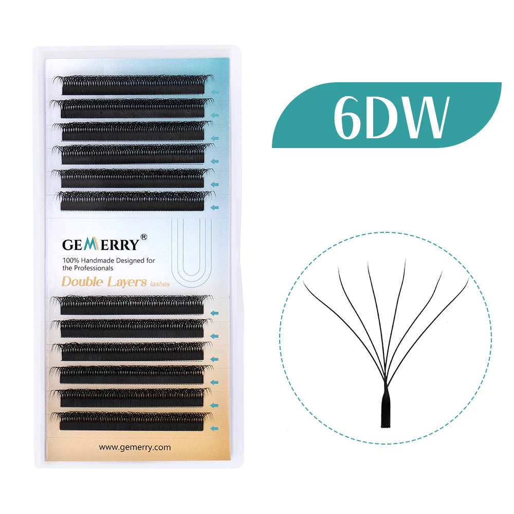 Gemerry false eyelashes packaging with product illustration on a white background