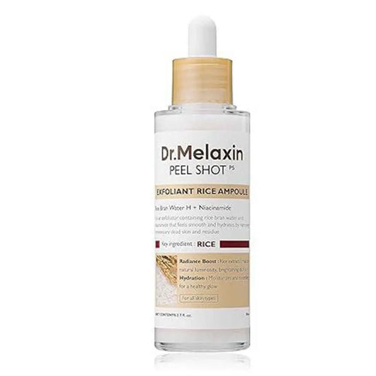 Front view of Dr.Melaxin Peel Shot Rice Exfoliant Ampoule