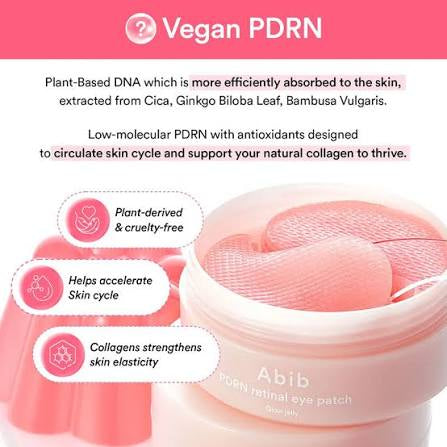 Firming and brightening Korean eye patches by ABIB