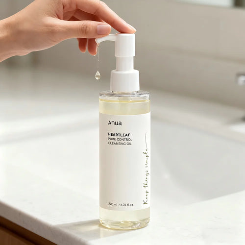 anua heartleaf cleansing oil texture