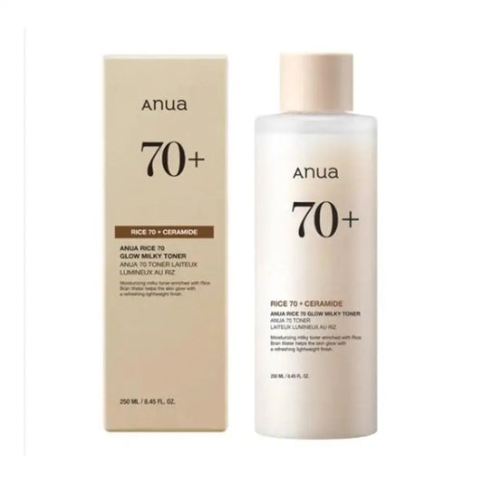 Anua Rice 70 Glow Milky Toner hydrating and brightening toner bottle 