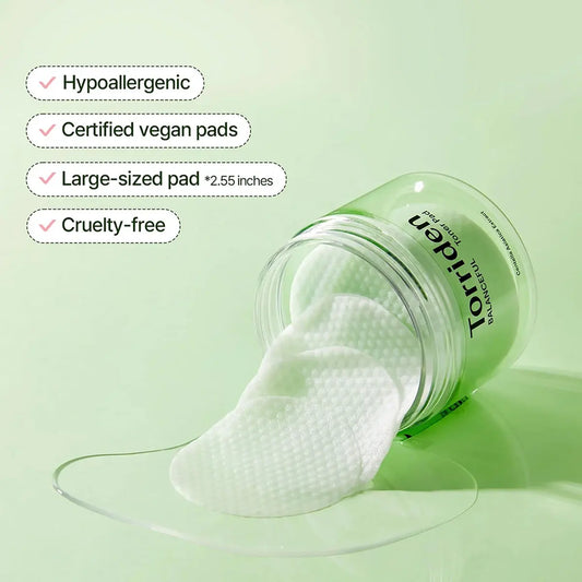 Soothing toner pads designed for sensitive skin care