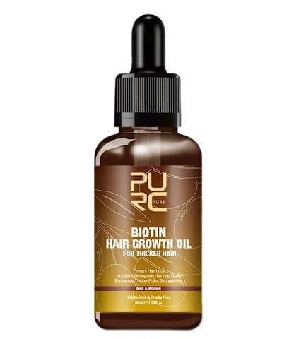 PURE Biotin Hair Growth Oil with Ginger for stronger and fuller hair