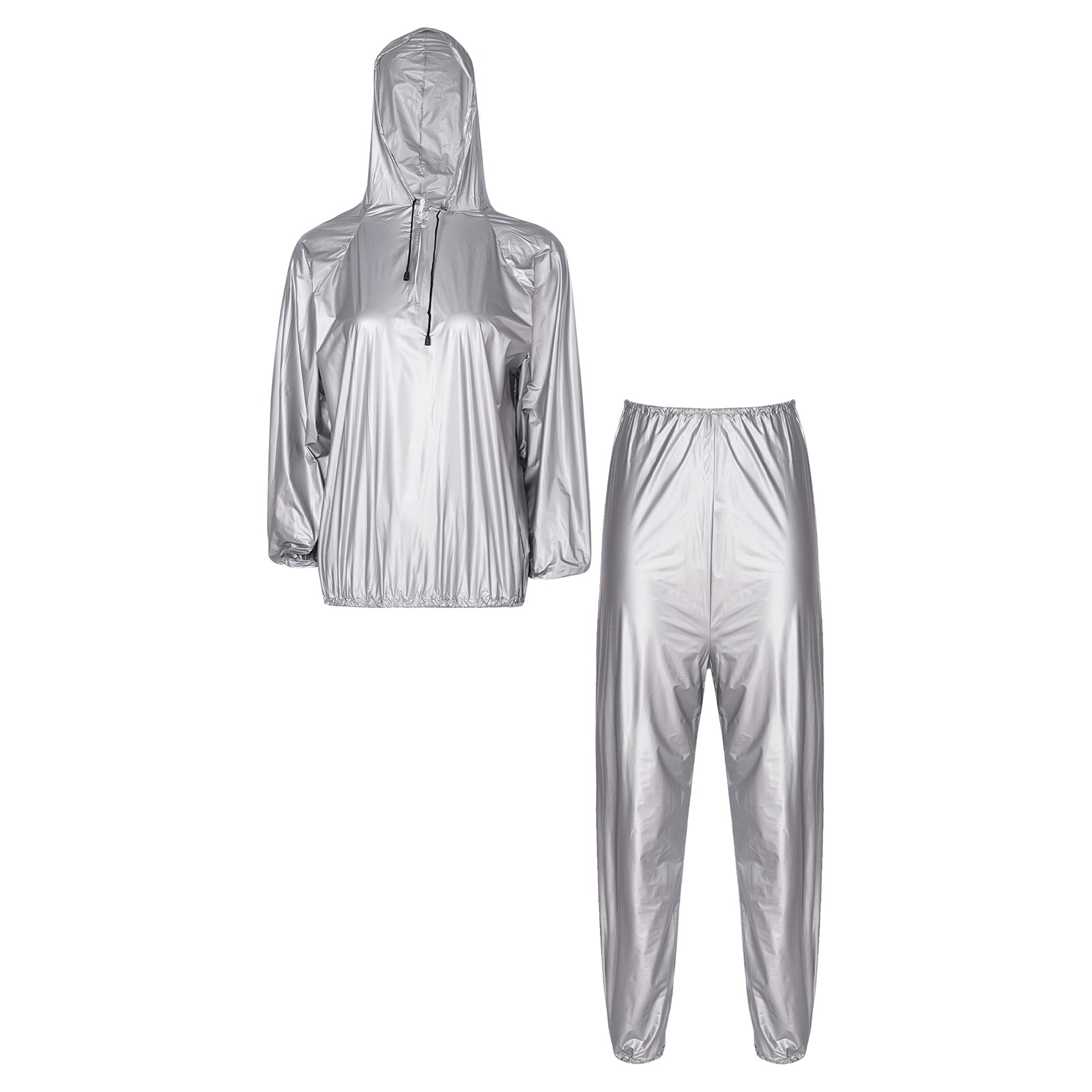 Silver body care sauna suit for comfortable hydration