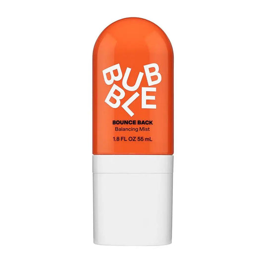 English: Bubble Bounce Back Balancing Mist bottle, refreshing hydrating mist for face