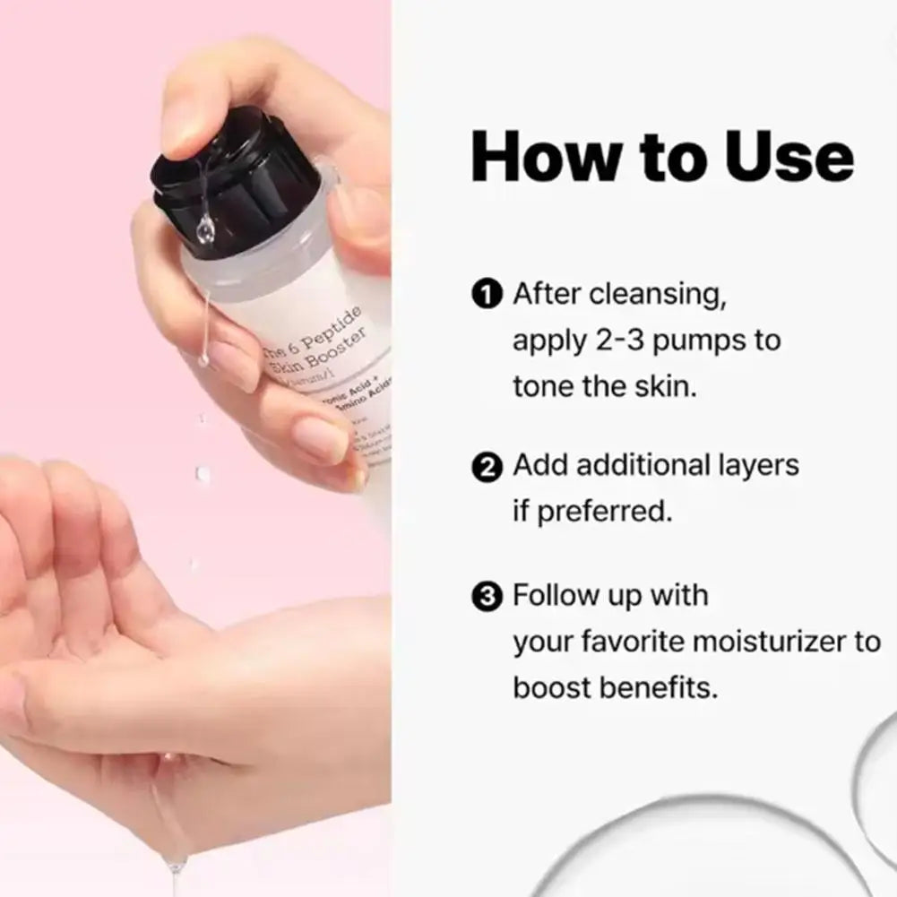 COSRX The 6 Peptides Skin Booster Serum Use 