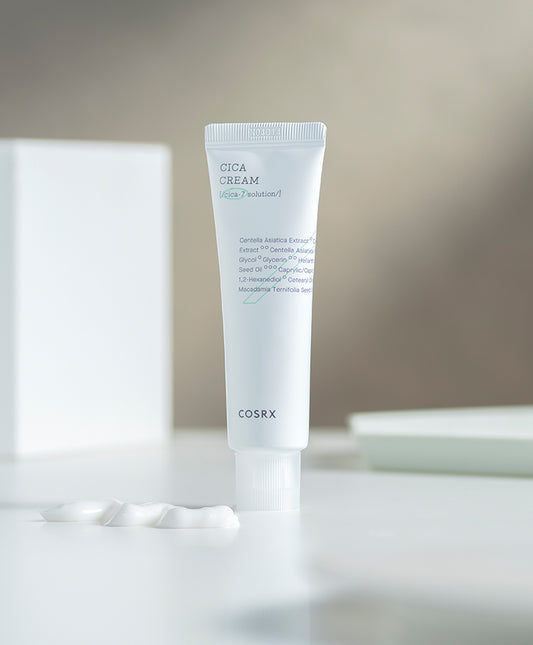 Texture of COSRX Pure Fit Cica Cream lightweight formula