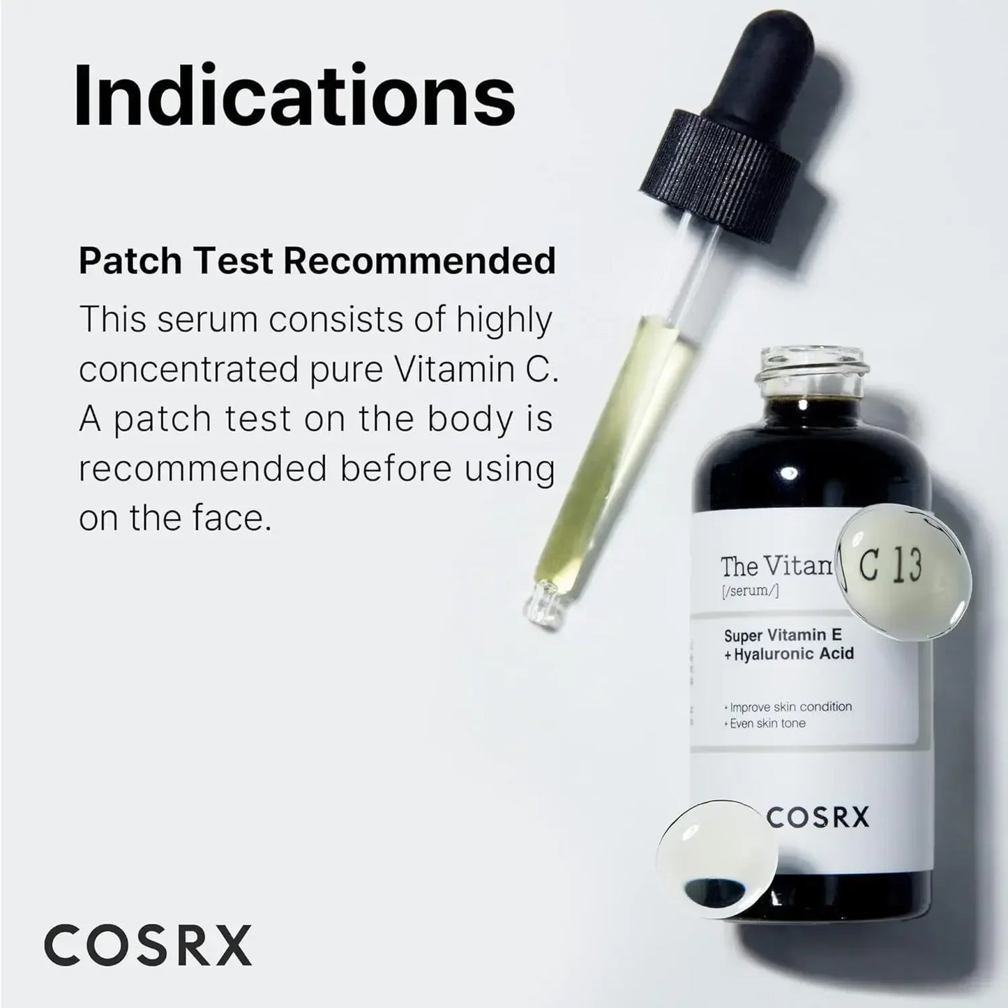 COSRX The Vitamin C 13 serum gentle brightening skincare Use