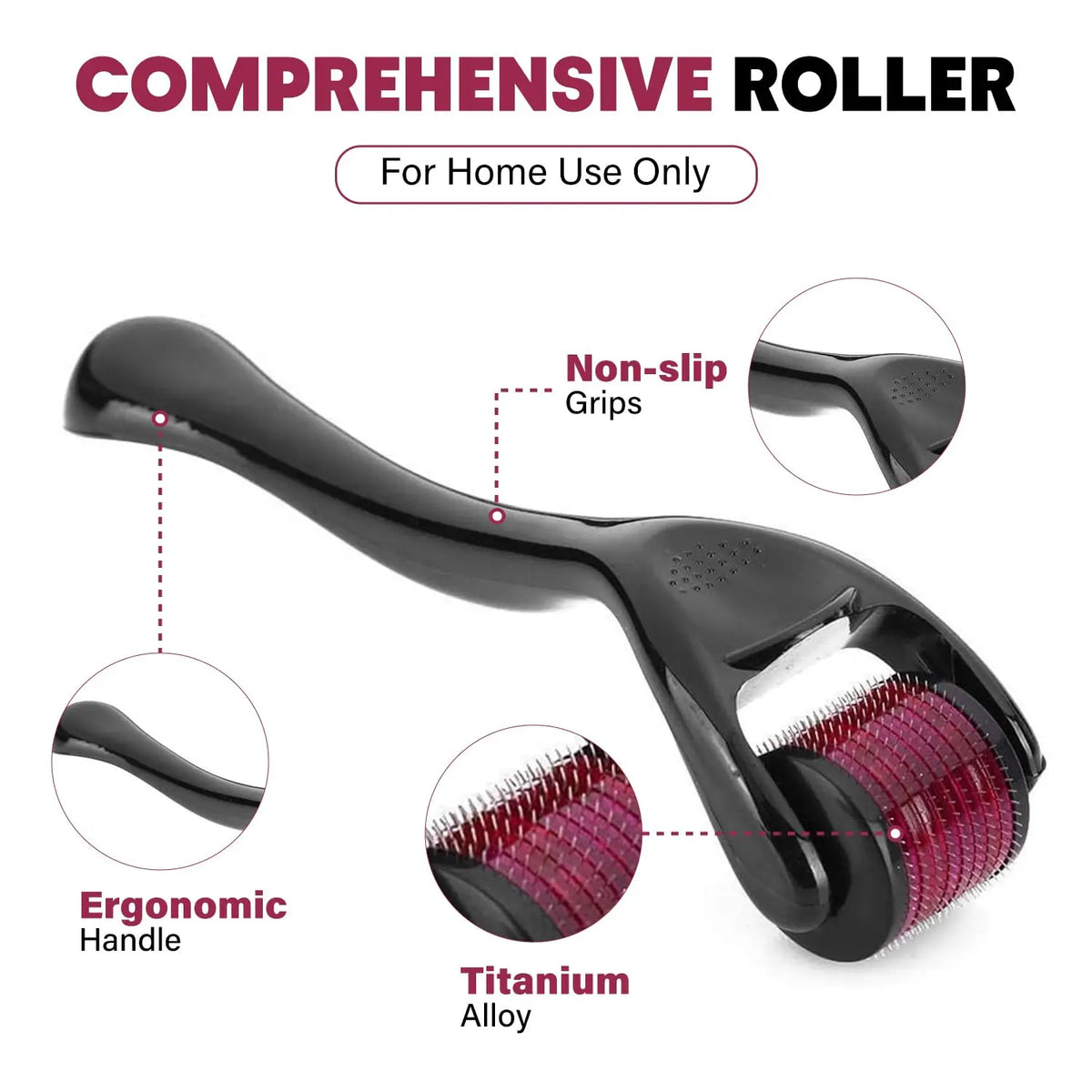 Dermaroller for microneedling skincare tool