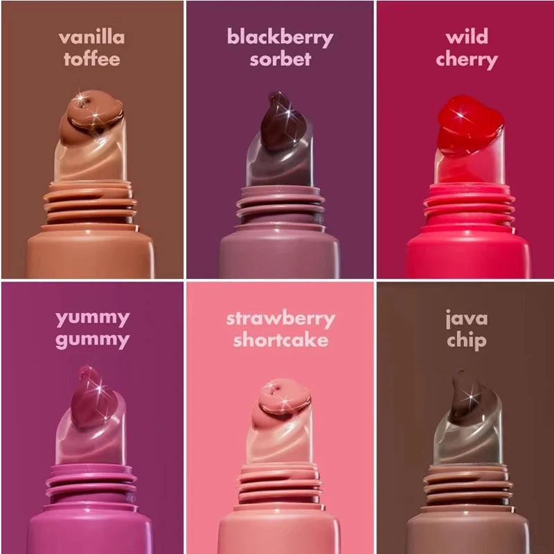 Glossy brown shade of e.l.f. Glow Reviver Lip Balm
