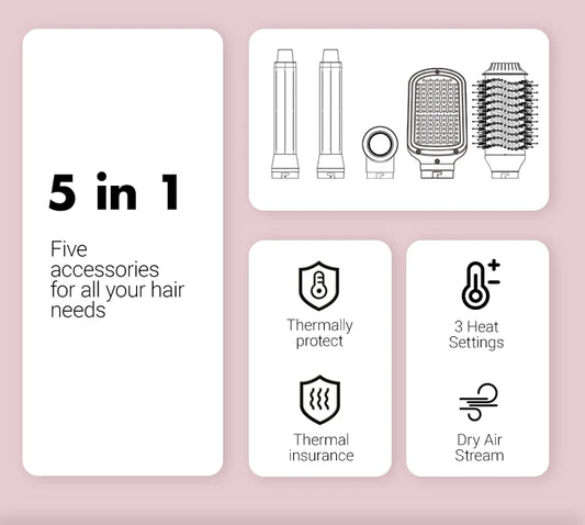 rotating white hair dryer brush for smooth and voluminous hair
