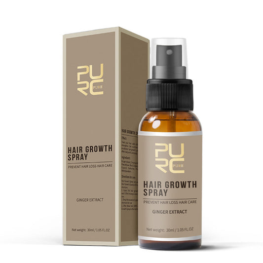 Hair growth spray with ginger extract for nourishing, healthy-looking scalp and stronger hair