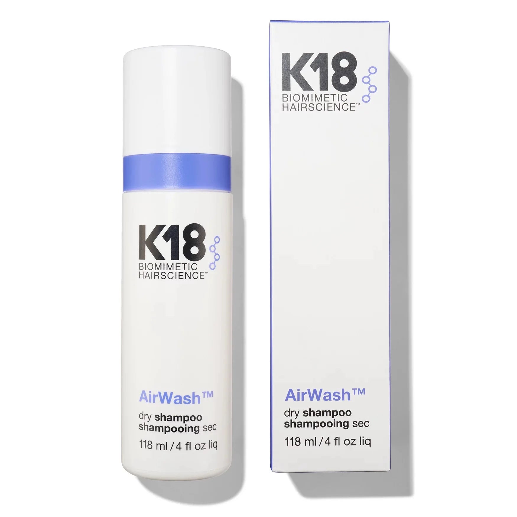 K18 AirWash Dry Shampoo refreshing and volumizing hair instantly