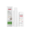 Nourishing lip balm with coconut oil and shea butter for smooth and hydrated lips