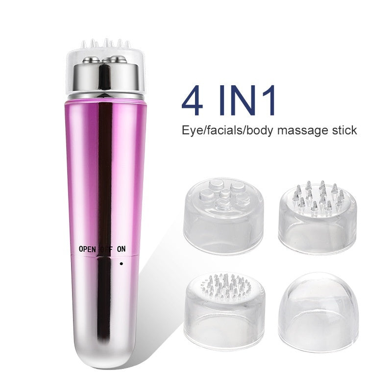 Mini electric eye cream applicator and massager for cooling and hydration