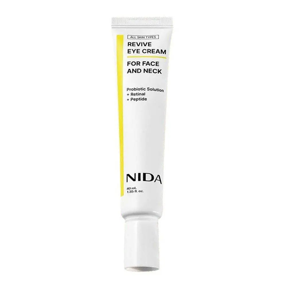 NIDA probiotic eye cream with retinal and peptides for anti-aging care
