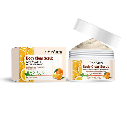 Orange & Vitamin C Body Scrub with Mint for smooth and radiant skin