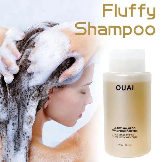 Texture of OUAI Detox Shampoo clarifying formula