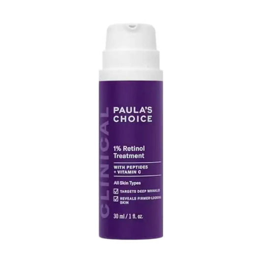 Paula's Choice 1% Retinol Treatment bottle on a white background