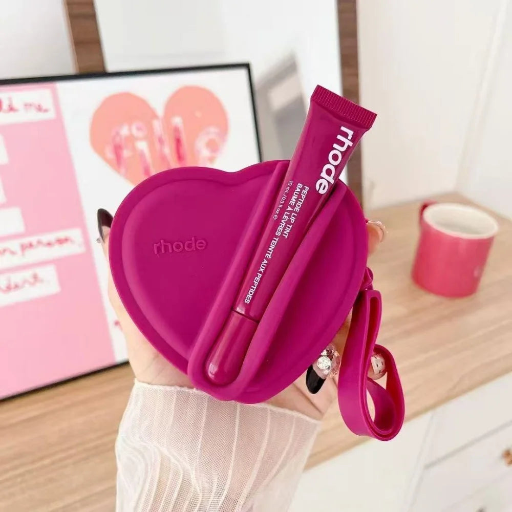 Heart-shaped Rhode lip product holder