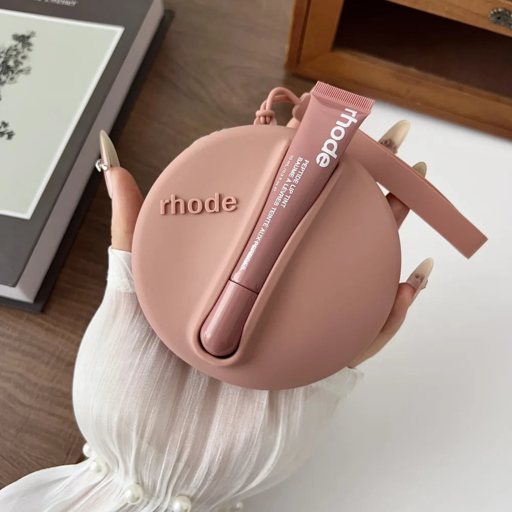 Rhode 3D Round Lipstick Holder Wallet Toast