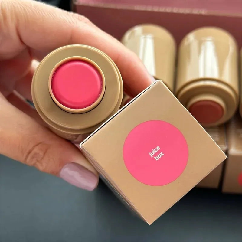 Rhode cream blush Juice Box bright pink shade for cheeks and lips