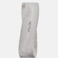 Gray headband with 'rhode' branding on a white background