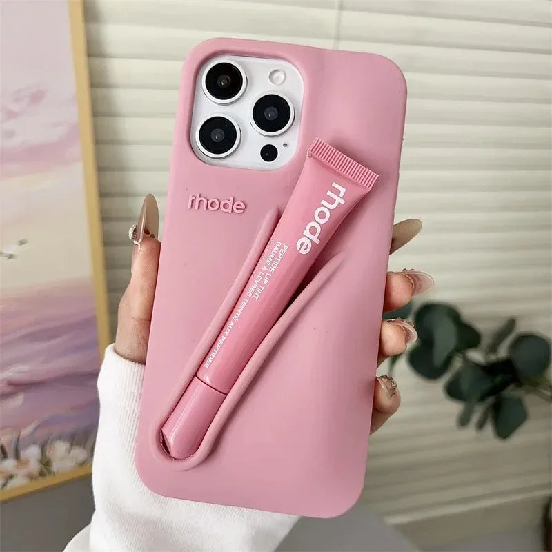     Rhode phone case with lip holder