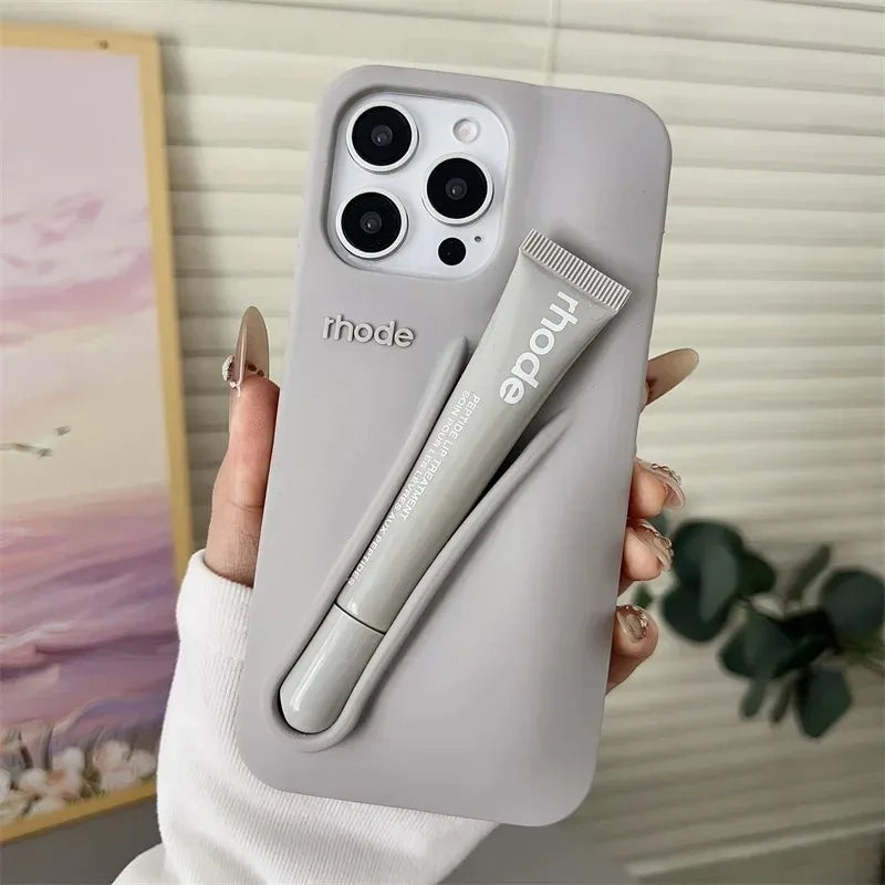     Rhode phone case with lip holder
