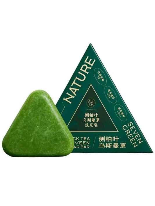 Seven Green hair growth shampoo bar for stronger hair