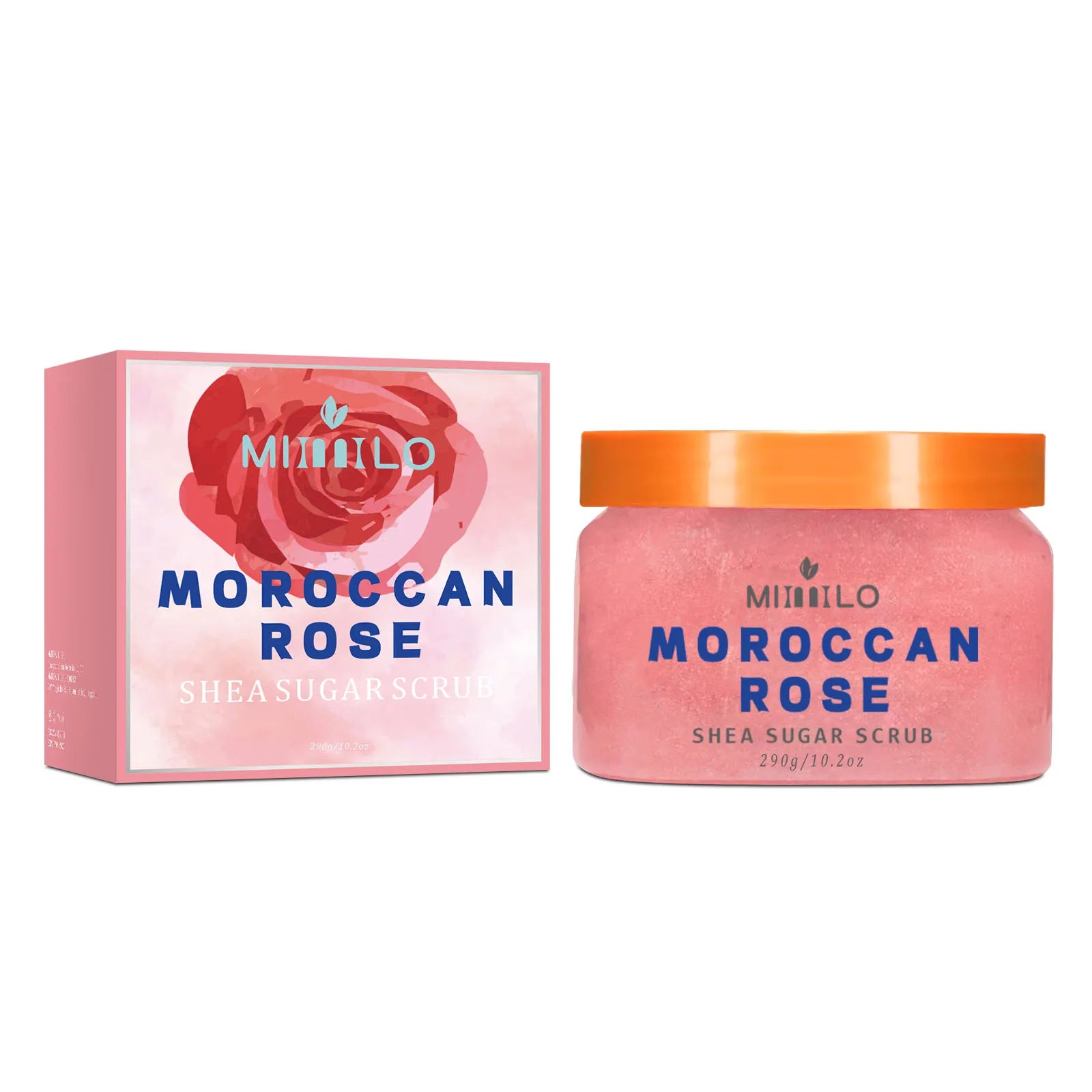 Shea sugar Moroccan rose body scrub 