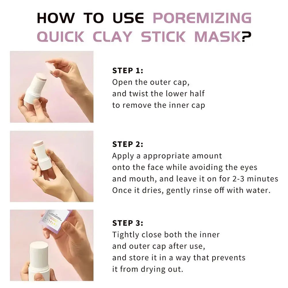 SKIN1004 Poremizing Quick Clay Stick Mask use 