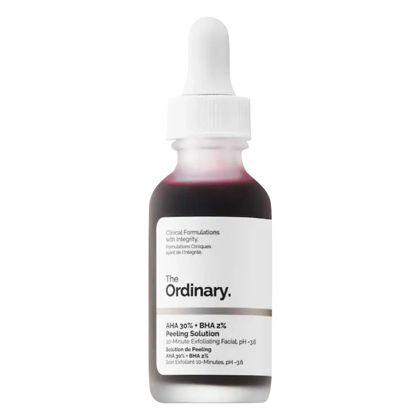 The Ordinary AHA 30% BHA 2% Peeling Solution exfoliating facial 
