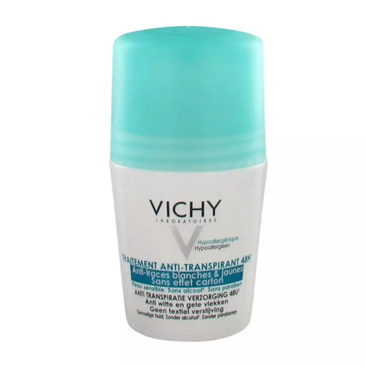 Vichy anti-perspirant 48H deodorant preventing white and yellow stains